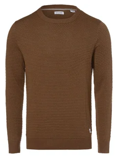 Jack & Jones Sweter męski Mężczyźni Bawełna brązowy wzorzysty, XL - Swetry męskie - miniaturka - grafika 1