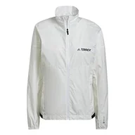 Kurtki damskie - adidas Damska kurtka przeciwwiatrowa W Mt, biała (nondye), M, biały (nondye), M - miniaturka - grafika 1