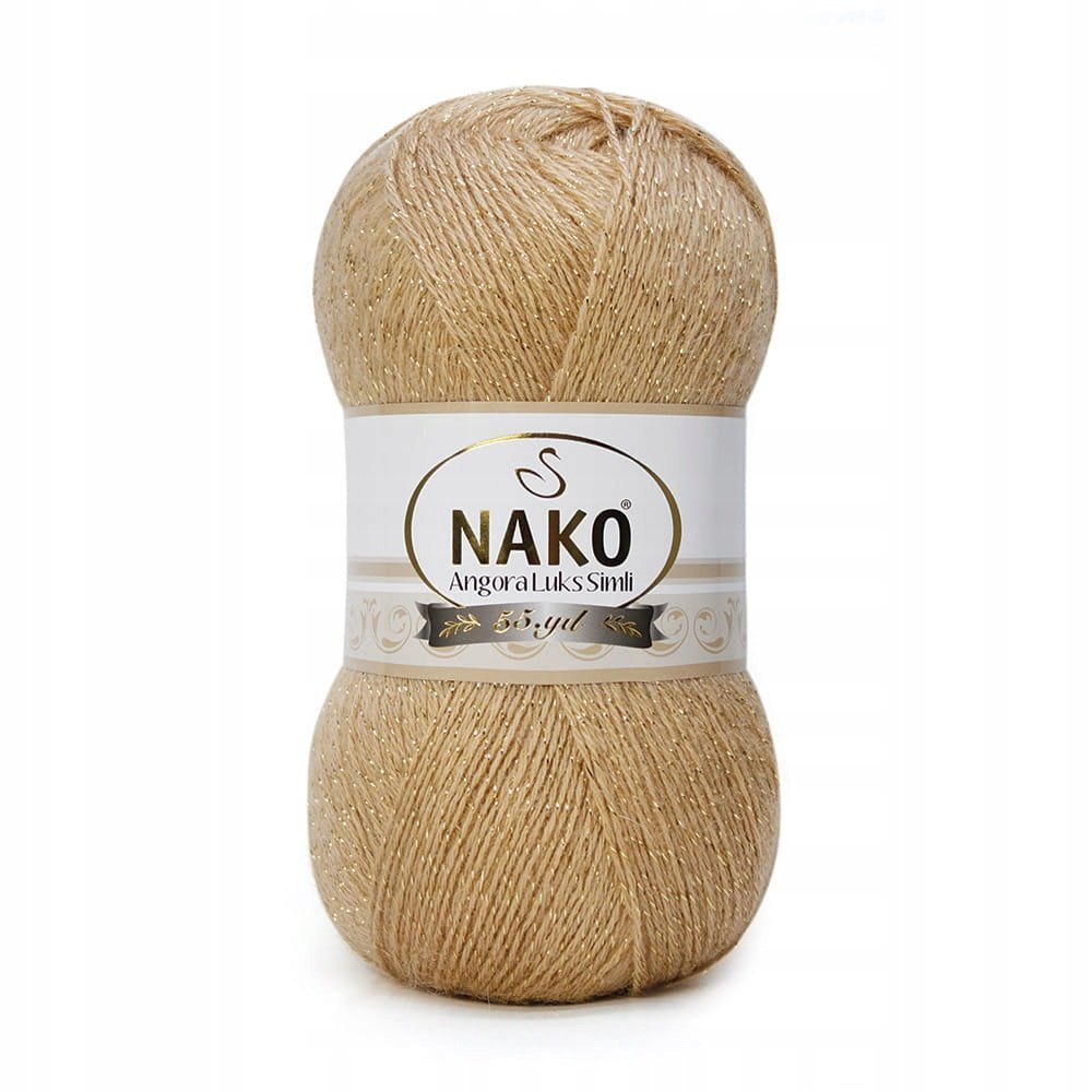 Włóczka Nako Angora Luks Simli 6944A / karmel