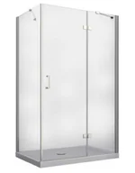 Brodziki prysznicowe - BESCO ALPINA SLIMLINE 120x90 120x90 BAA-120-K - miniaturka - grafika 1