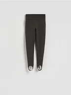 Spodnie damskie - Reserved - Legginsy z zapiętkami - szary - miniaturka - grafika 1