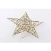 Oświetlenie świąteczne - Dekoracja gwiazda 20 LED 30 x 8 x 30 cm złoty - miniaturka - grafika 1