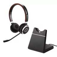 Słuchawki - Jabra Evolve 65 MS Stereo czarne - miniaturka - grafika 1