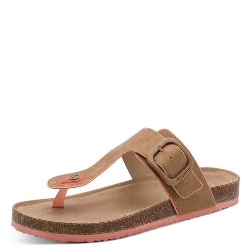 Tamaris Damskie klapki damskie 1-27400-46 Mule, piaskowe, 7,5 UK