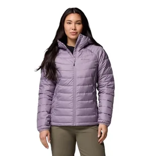 Columbia Damska kurtka z kapturem Powder Lite 2, kurtka puchowa z kapturem, Shale Purple, S - Kurtki damskie - miniaturka - grafika 1