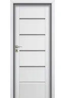 Drzwi wewnętrzne - Pol-Skone Dzwi Wewnętrzne Z Szybą Esto V3S4 Biały - miniaturka - grafika 1