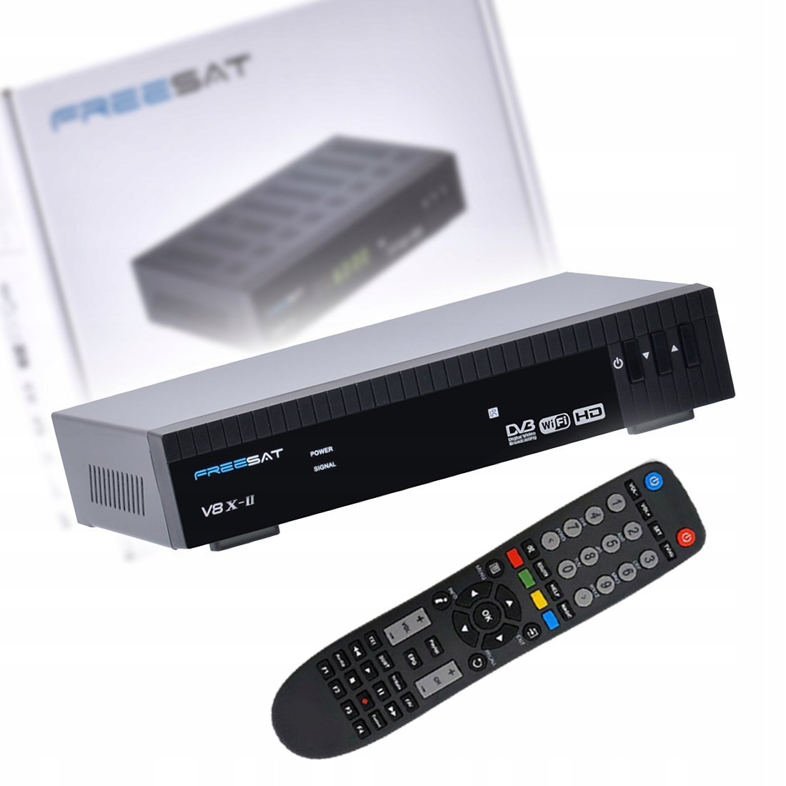 Dekoder Satelitarny Tuner DVB-S2X H.265 HEVC WIFI LAN YouTube IPTV + Pilot / GT Media