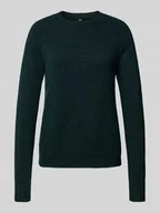 Swetry damskie - Sweter z dzianiny o kroju regular fit z raglanowymi rękawami model ‘JULIANA’ - miniaturka - grafika 1