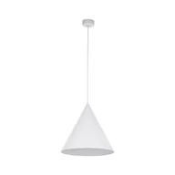 Lampy sufitowe - Uniwersalna, biała lampa wisząca ⌀32cm TK 10009 z serii CONO - miniaturka - grafika 1