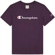 Koszulki i topy damskie - Koszulka damska Champion SS Tee fioletowa 117534 VS503 L - miniaturka - grafika 1
