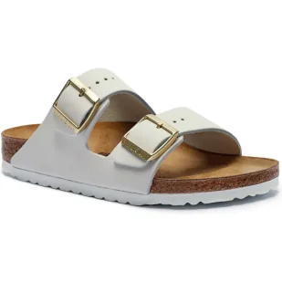 Birkenstock Skórzane klapki Arizona - Klapki i japonki damskie - miniaturka - grafika 1