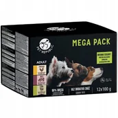 Mokra karma dla psów - PetRepublic Mokra Karma Dla Dorosłych Psów Małych Ras Kurczak, Wołowiną i Jagnięcina Pakiet 12 x 100 g - miniaturka - grafika 1