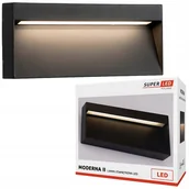 Lampy ogrodowe - Kinkiet Lampa zewnętrzna elewacyjna Schodowa 12W = 1320 lm 4000K SuperLED - miniaturka - grafika 1