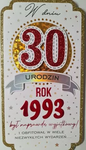 . Karnet 30 Urodziny AB U09 - Pozostałe książki - miniaturka - grafika 3
