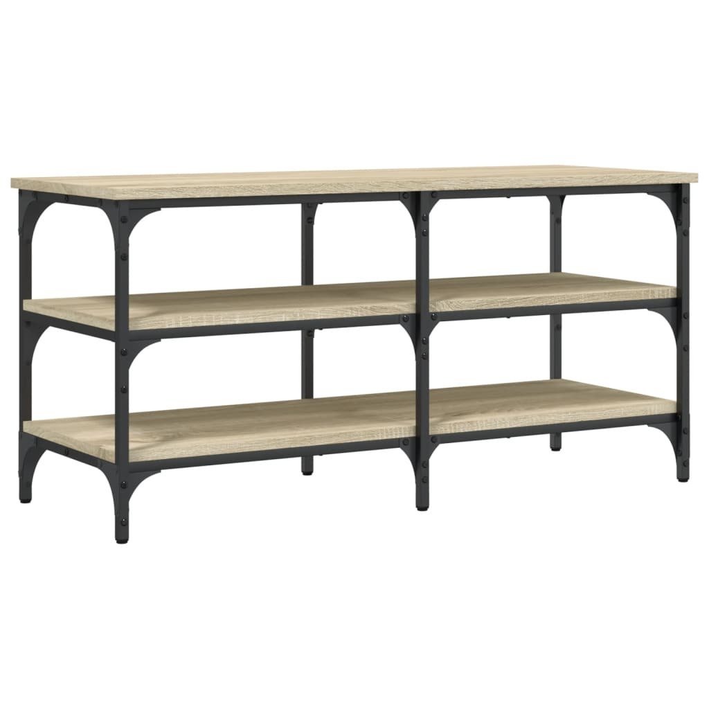 vidaXL Ławka na buty dąb sonoma 100x38,5x49 cm Materiał drewnopochodny