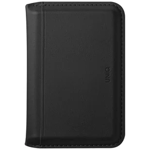 Magnetyczny portfel RFID UNIQ Lyden DS stojak na telefon czarny - Telefony stacjonarne - miniaturka - grafika 1