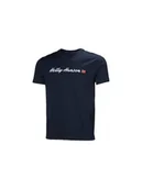 Koszulki męskie - Koszulka HELLY HANSEN CORE GRAPHIC T 2.0 granatowy M - miniaturka - grafika 1