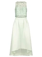 Sukienki - ApartFashion Damska sukienka z koronką i satynową spódnicą, miętowa, normalna, miętowy, 42 - miniaturka - grafika 1