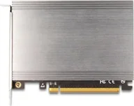 Kontrolery - Kontroler Delock Delock PCI Express x16 Karte zu 4 x intern NVMe M.2 Key M mit Kühlkörper - Bifurcation LxB: 145 x 111 mm - miniaturka - grafika 1