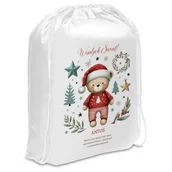 Ozdoby bożonarodzeniowe - WOREK Prezentowy Świąteczny z Imieniem dla Dziecka - miniaturka - grafika 1