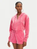 Bluzy damskie - Juicy Couture Bluza Iccle JCWAS125308 Różowy Loose Fit - miniaturka - grafika 1