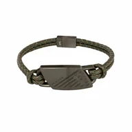 Bransolety męskie - Bransoletka Męska Police PJ26559BLU.03 Skórzany 19 cm - miniaturka - grafika 1