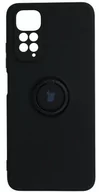 Etui i futerały do telefonów - Bizon Etui Case Silicone Ring Xiaomi Redmi Note 11 / 11S czarne BCSRRN11/SBK - miniaturka - grafika 1