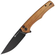 Noże - Nóż składany Sencut Crowley Guibourtia Wood, Black Stonewashed D2 (S21012-5) - miniaturka - grafika 1