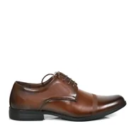 Półbuty męskie - MĘSKIE BUTY WIZYTOWE ELEGANCKIE PANTOFLE BADOXX 472 CIEMNO BRĄZOWE - miniaturka - grafika 1