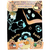 Zabawki kreatywne - ZDRAPYWANKA TĘCZOWA KAPIBARA WYDRAPYWANKA DLA DZIECI RYSIK KREATYWNA ZABAWA - miniaturka - grafika 1