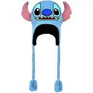 Czapki damskie - Concept One Unisex's Disney's Lilo and Stitch akrylowa zimowa czapka beanie z frędzlami, niebieska, jeden rozmiar - miniaturka - grafika 1