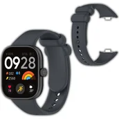 Akcesoria do smartwatchy - Opaska pasek silikonowy Vanfone do Xioami Redmi Watch 4, ciemnoszary - miniaturka - grafika 1