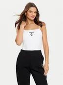 Koszulki i topy damskie - Guess Top V5RP08 KCOA2 Biały Regular Fit - miniaturka - grafika 1