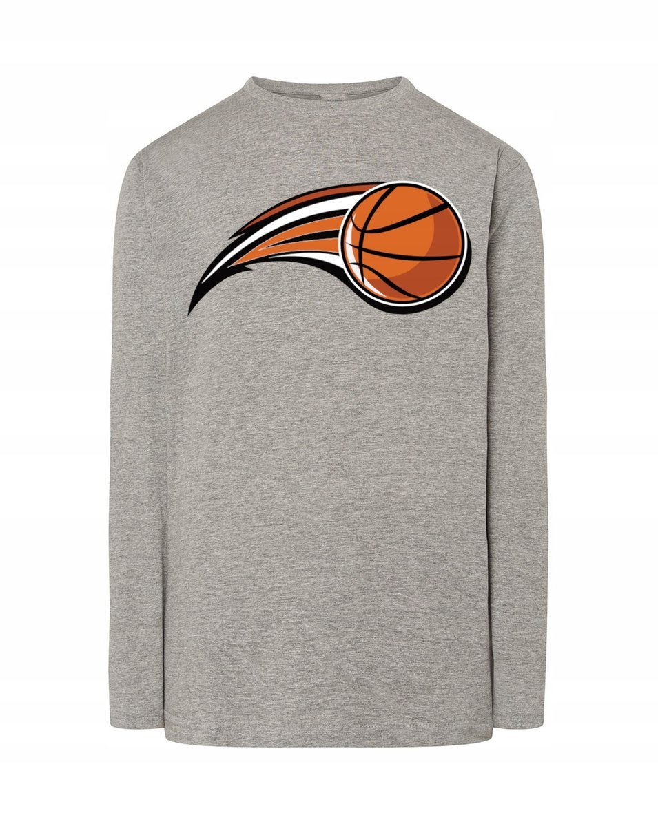 Longsleeve nadruk Piłka Kosz Basketball r.L