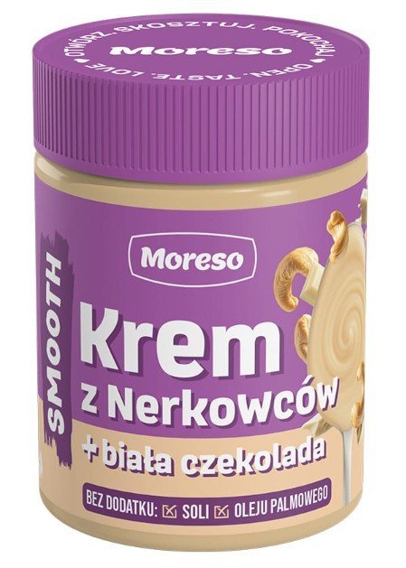 Moreso Krem z nerkowca z białą czekoladą 190g