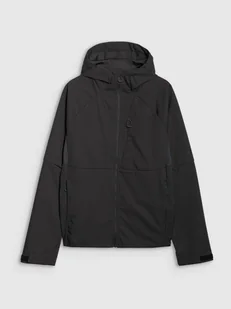 4F Kurtka softshell wiatroodporna membrana 10000 męska - czarna 3XL - Kurtki i kamizelki sportowe męskie - miniaturka - grafika 1
