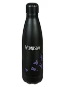 Sztućce dla dzieci - Undercover Butelka termiczna "Wednesday" w kolorze czarnym - 500 ml - miniaturka - grafika 1