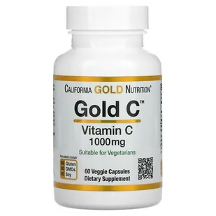 California Gold Nutrition Gold C Vitamin C 1000 mg 60 kaps. - Suplementy naturalne - miniaturka - grafika 1