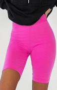 Spodnie damskie - Różowe klasyczne kolarki damskie Leone T24, Kolor różowy, Rozmiar M/L, Ivon - Intymna - miniaturka - grafika 1