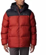 Kurtki męskie - Columbia Puffect Hooded Jacket 2008413849 Pomarańczowe XL - miniaturka - grafika 1