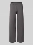 Spodnie sportowe męskie - Spodnie dresowe z elastycznym ściągaczem - miniaturka - grafika 1