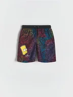 Skarpetki dla dzieci - Reserved - Szorty kąpielowe The Simpsons - czarny - miniaturka - grafika 1