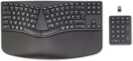 Klawiatury - HP 960 Ergonomic Wireless Keyboard do domu RF Wireless + Bluetooth AZERTY czarny belgijski 7E755AA#AC0 - miniaturka - grafika 1
