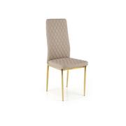 Krzesła - Krzesło Metalowe K-501 Złoty / Cappuccino Halmar - miniaturka - grafika 1