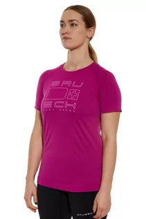 Koszulki sportowe damskie - Koszulka termoaktywna damska Brubeck Aerate SS13850 fuksjowy - grafika 1