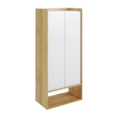 Regały - Szafa 2D Hikora Naturalna / Biel Alpejska Mobius Halmar Biel Alpejska, Hikoria Naturalna - miniaturka - grafika 1