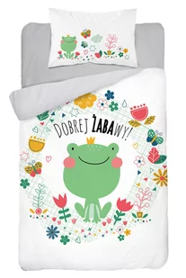 Detexpol Pościel 100x135 do łóżeczka żabka 3675B_20210813202826 - Pościel dla dzieci - miniaturka - grafika 1