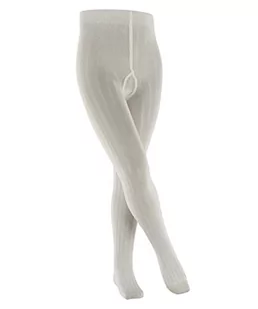 FALKE Uniseks - dzieci Rajstopy Classic Rib K TI Bawełna grube jednokolorowe 1 Para, Biały (Off-White 2040), 122-128 (7-9 lata) - Rajstopy - miniaturka - grafika 1