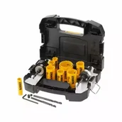 Otwornice - DeWalt DT90360-QZ zestaw otwornic bimetalowych uniwersalnych 12 elementów w walizce - miniaturka - grafika 1