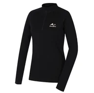 Koszulki sportowe damskie - Damski golf Husky Merow zip L Rozmiar: L / Kolor: czarny - miniaturka - grafika 1